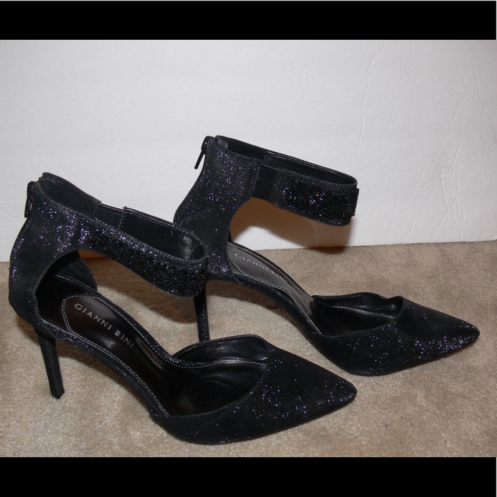 Black Ankle Strap Heels